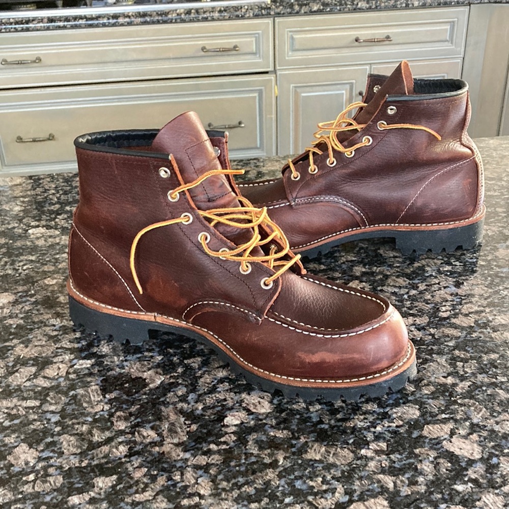 RED WING SHOES ROUGHNECKS LACE UP LEATHER BOOT MENS SIZE12
